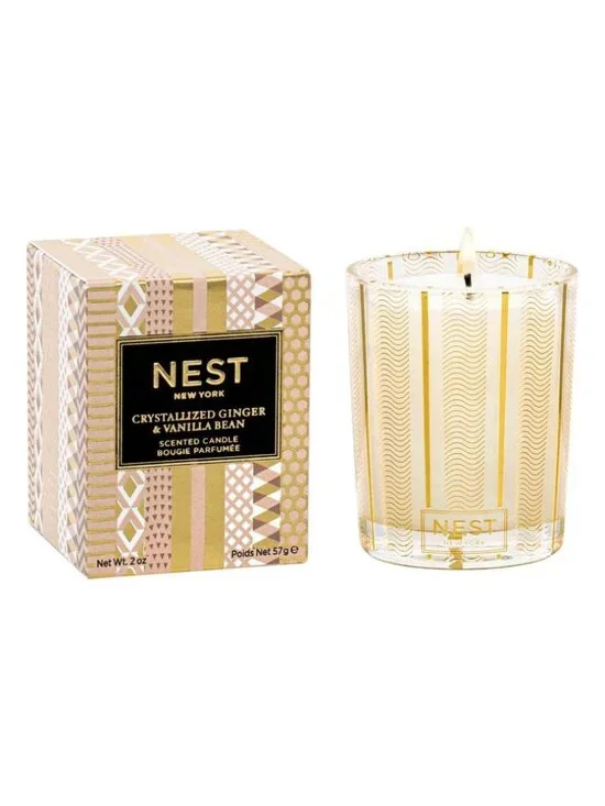 NEST Crystallized Ginger Vanilla Bean Candle Set,Travel 3x27g,0.95oz-3pc-BOX-NEW - Picture 4 of 10